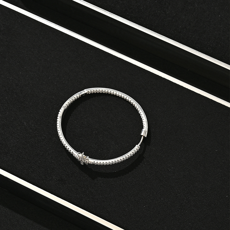 TT440 Light luxury jewelry display rack silver glossy metal ring necklace bracelet jewelry display props