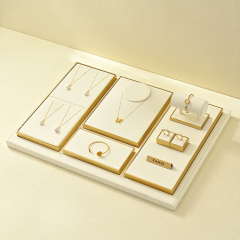 TT438 Light luxury jewelry display rack gold shiny metal ring necklace bracelet jewelry display props