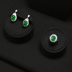 TT154 New black microfiber high end jewelry Display sets for ring necklace Jewelry Window display