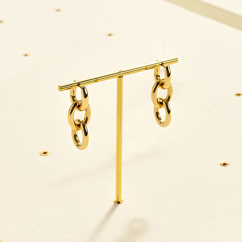 TT492 Advanced Jewelry Display Props Gold Metal Frame Earrings Earrings Rings Watch Display Stand