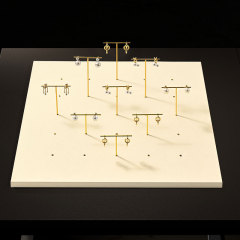 TT492 Advanced Jewelry Display Props Gold Metal Frame Earrings Earrings Rings Watch Display Stand