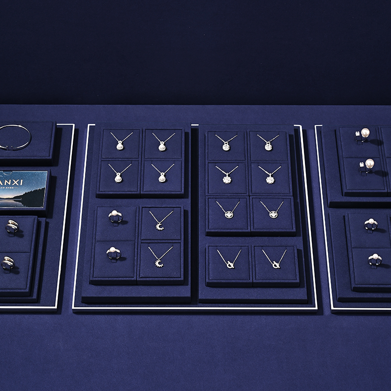 TT430 Light Luxury Jewelry Display Rack High-end Ring Necklace Pendant Bracelet Counter Display Props