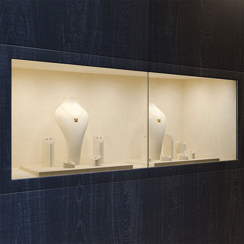TT468 Custom Made White Ring Bracelet Earrings Jewelry Mannequin Bust Stand Professional Jewelry Display Stand for Store