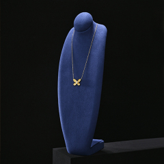 RX086 Microfiber Necklace Bust Display Multi-Color Microfiber Jewelry Bust Necklaces Window Display Jewelry Display Mannequin