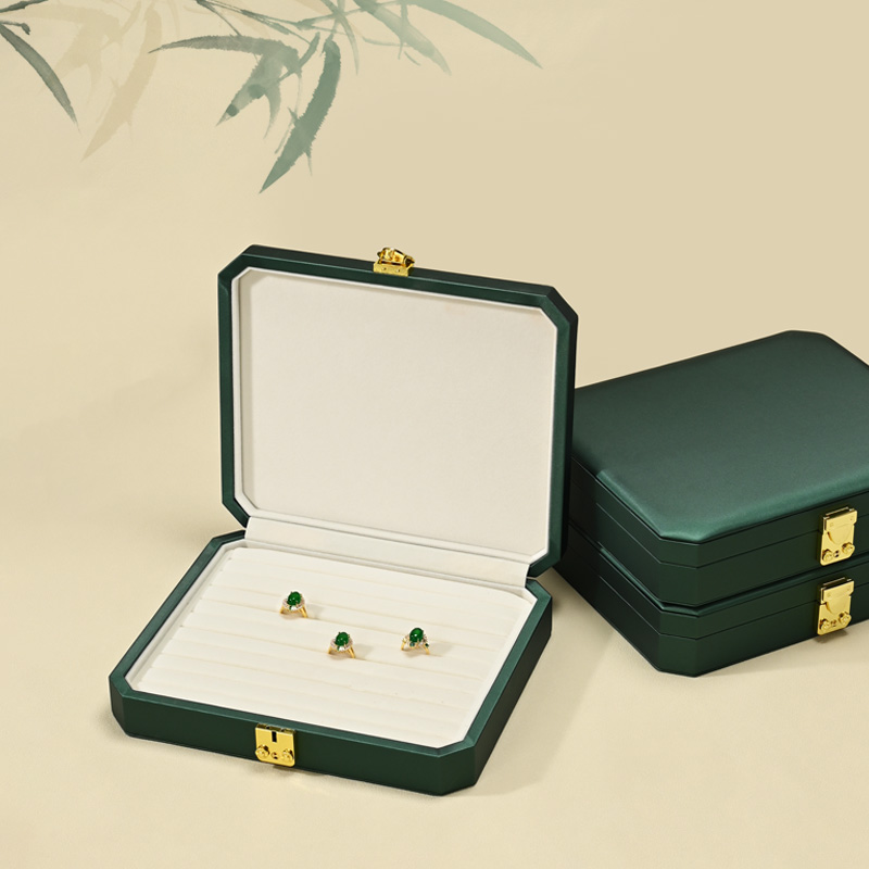 X066 Custom Logo Multifunctional Leather Storage Box Case Travel Jewelry Boxes for Jewellery