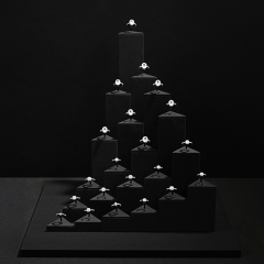 TT449 Ring Display Stand Ring Holder Exhibitor Jewellery Display Black