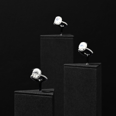 TT449 Ring Display Stand Ring Holder Exhibitor Jewellery Display Black