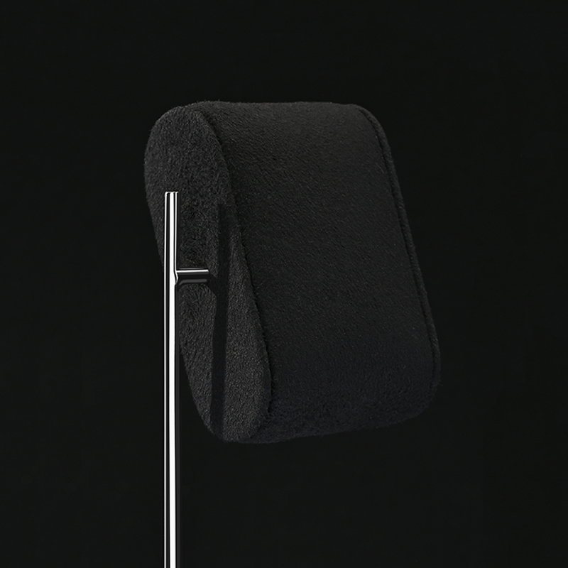 JS149 Custom Black Leather Watches Storage Shooting Props Holder Stand For Single Watch Metal Bracket