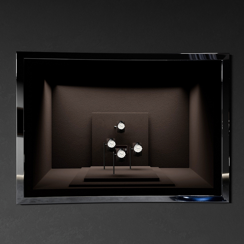TT378 Hot Selling Watch Combination Set Display Stand Counter Showcase Metal Watch Microfiber Display Watch Display Props