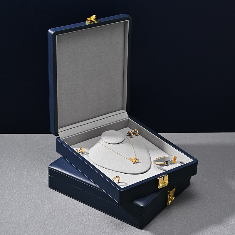 X070 Jewelry Storage Box PU leather Multifunctional Jewelry Box Ring Earring Necklace Storage Box