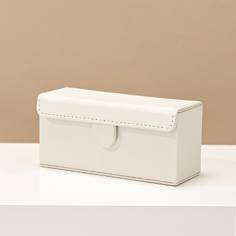 H176 Mini Ring Box Portable Jewelry Travel Case PU Leather Jewelry Box Earring Ring Jewelry Storage Box