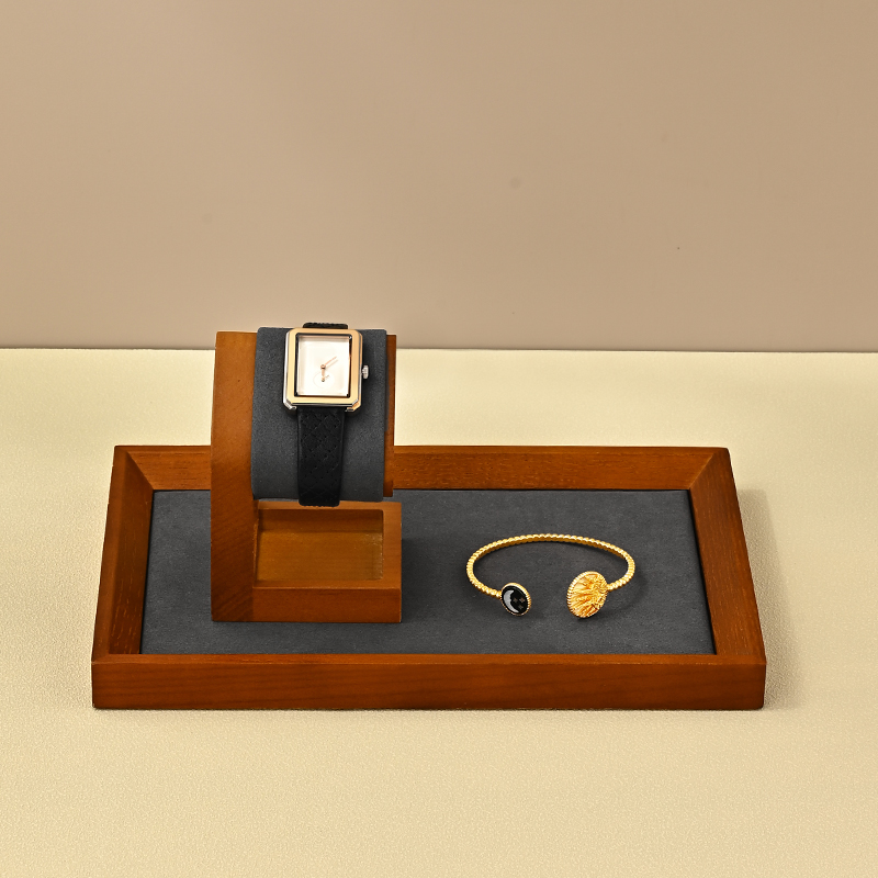SM235 Customized Excellent Quality Watch Display Rack Counter Wood Watch Display Stands