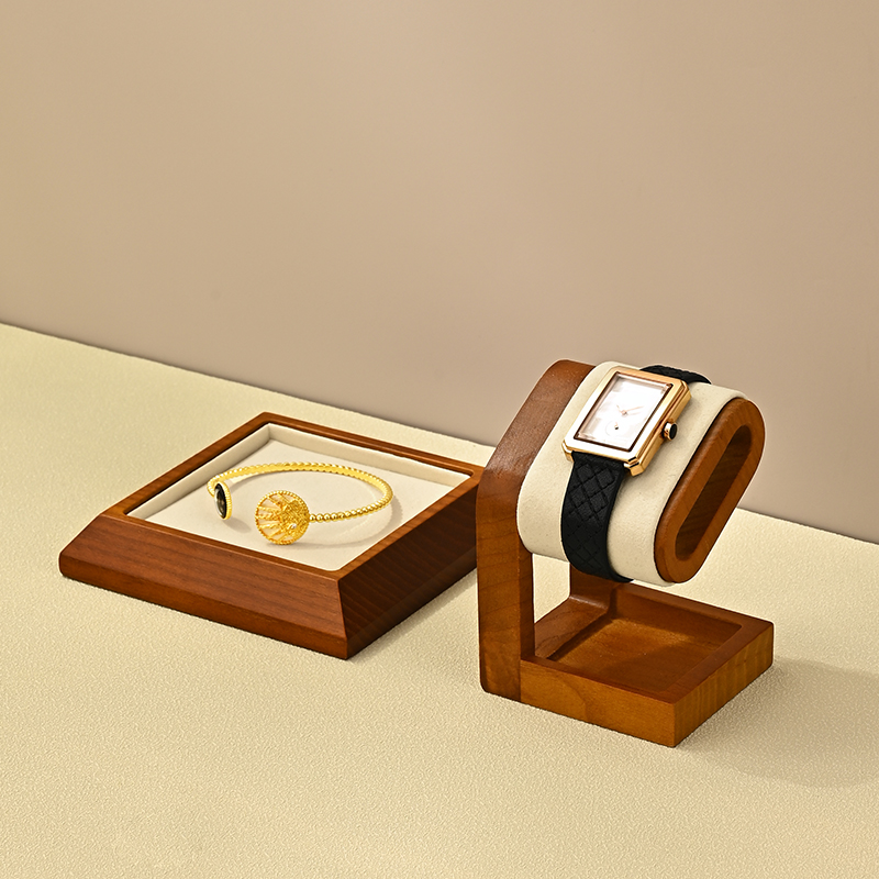 SM235 Customized Excellent Quality Watch Display Rack Counter Wood Watch Display Stands