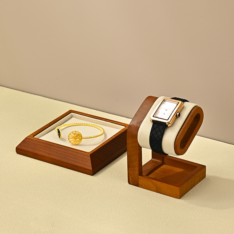 SM235 Customized Excellent Quality Watch Display Rack Counter Wood Watch Display Stands