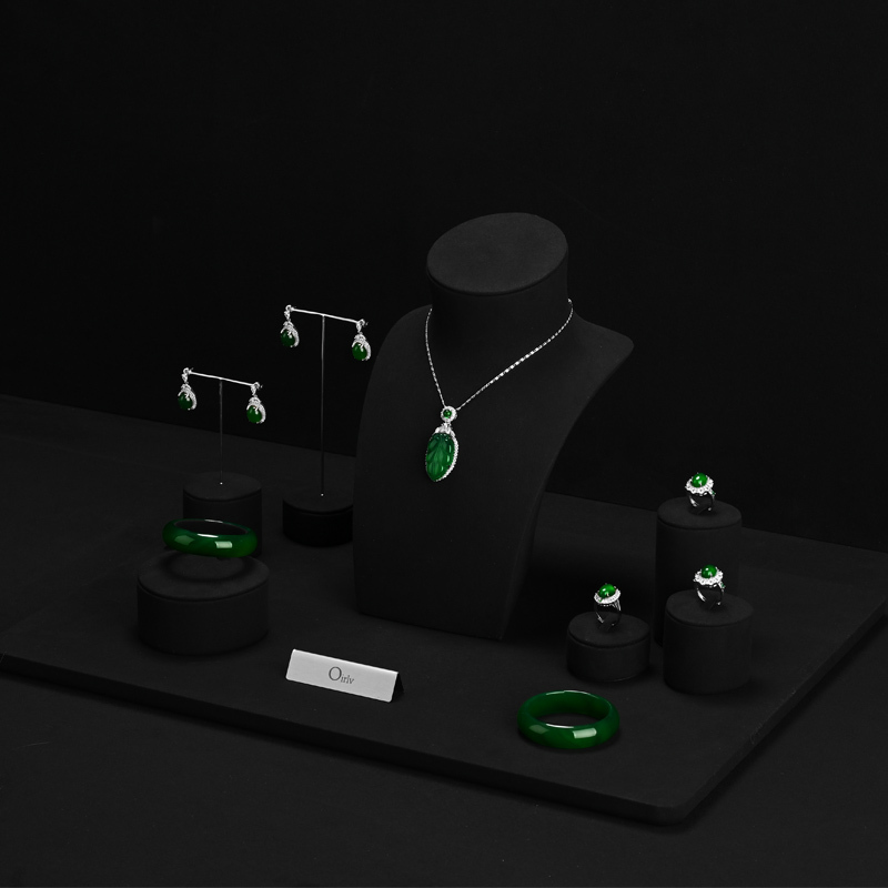 TT105 Stand Jewellery Showcase Necklace Ring Bracelet Earring Cabinet Counter Jewelry Display Set
