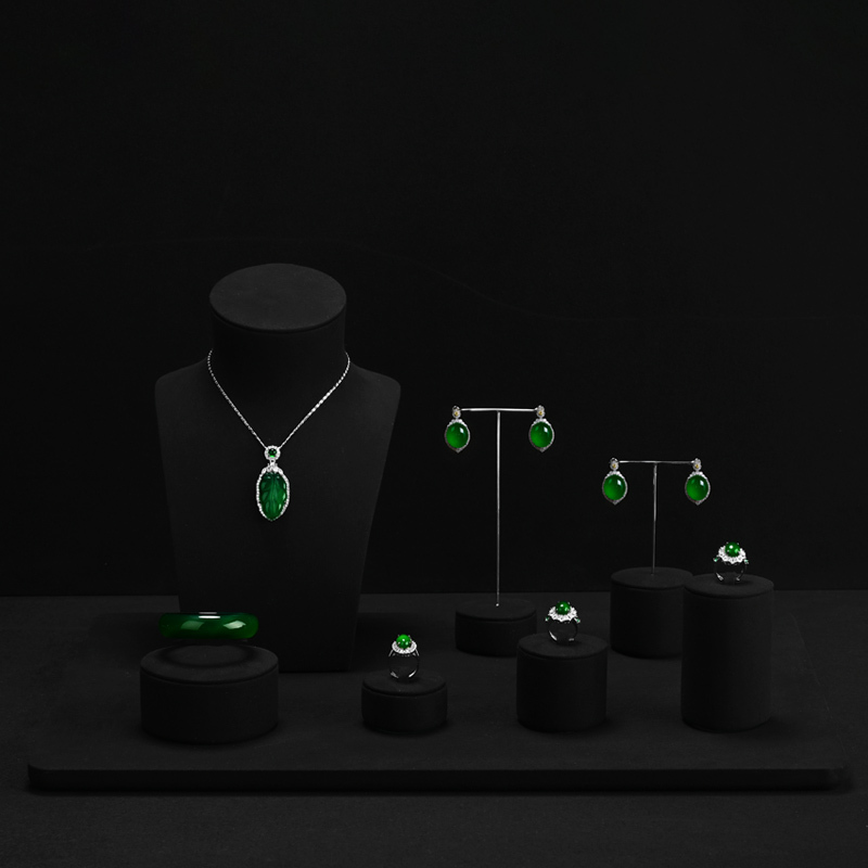 TT105 Stand Jewellery Showcase Necklace Ring Bracelet Earring Cabinet Counter Jewelry Display Set