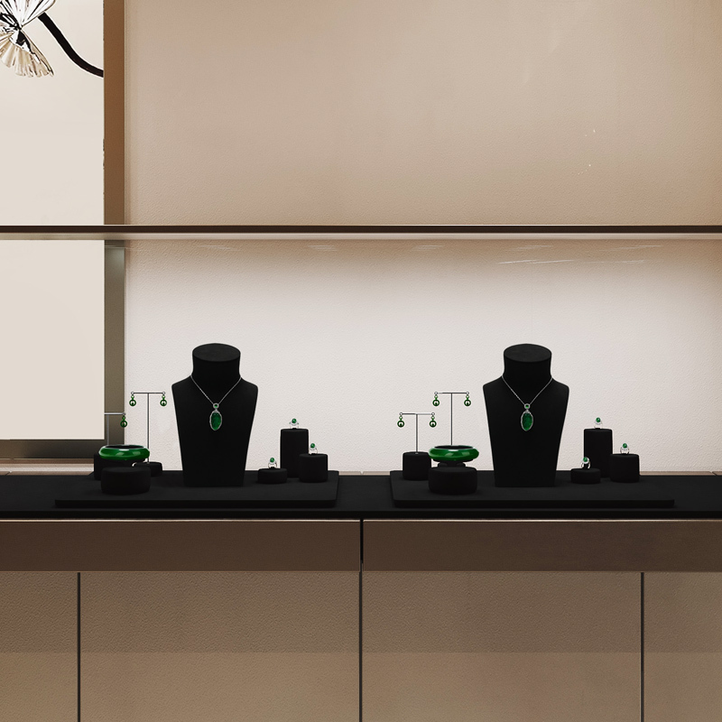 TT105 Stand Jewellery Showcase Necklace Ring Bracelet Earring Cabinet Counter Jewelry Display Set