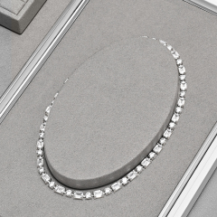 TT497 Wholesale Stock Jewelry Display Stand with Microfiber Necklace Ring Earrings Jewellery Display Set