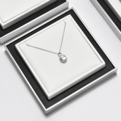 TT485 Unique Design Jewellery Display Trays White Leather Store Jewelry Display Stands