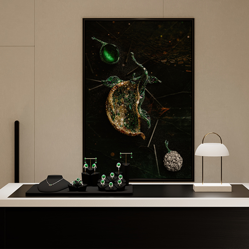 RX082 Wholesale Super Fiber Necklace Display Jewelry Display Stand for Luxury Pendant Jewellery Necklace Mannequins Bust