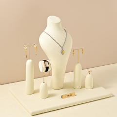 TT364 Manufacturers Direct Storage Jewelry Display Stand Beige Jewelry Display Rack Jewelry Display for Store Window