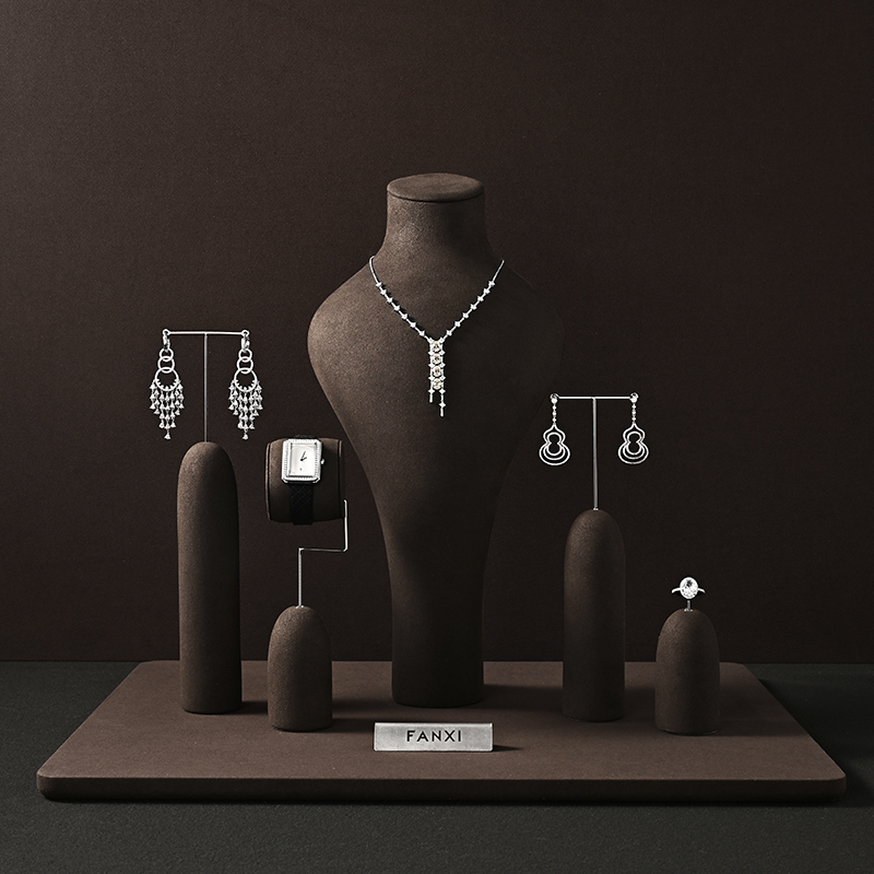 TT362 Jewellery Display Holder Custom Pendant Ring Display Prop Piercing Jewelry Counter Display for Jewelry Store