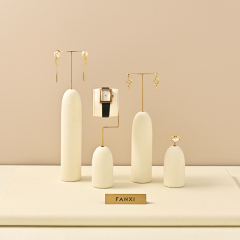 TT364 Manufacturers Direct Storage Jewelry Display Stand Beige Jewelry Display Rack Jewelry Display for Store Window