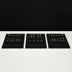 TT417 Luxury Jewelry Display Set Fine Microfiber Jewellery Display Stands Sets for Retail Show Store