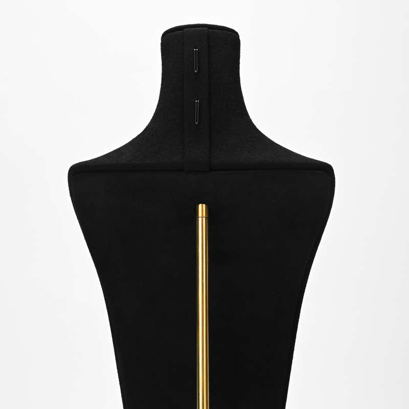 RX073-75 Luxury Microfiber Jewelry Container Display Stand for Necklace Busts for Shop Counters and Showcases