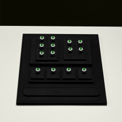 TT417 Luxury Jewelry Display Set Fine Microfiber Jewellery Display Stands Sets for Retail Show Store