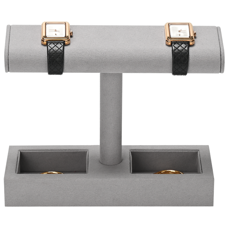 J003 Microfiber Watch Display Stand Custom Logo Jewelry Display Holder for Watch Necklace Bracelets Storage and Display