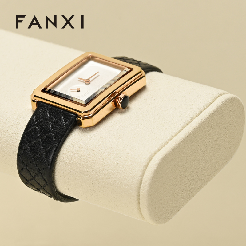 J003 Microfiber Watch Display Stand Custom Logo Jewelry Display Holder for Watch Necklace Bracelets Storage and Display