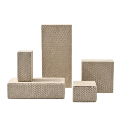 J001 Linen Original Rectangular column Necklace Ring Earrings Jewelry Display Stand Tray