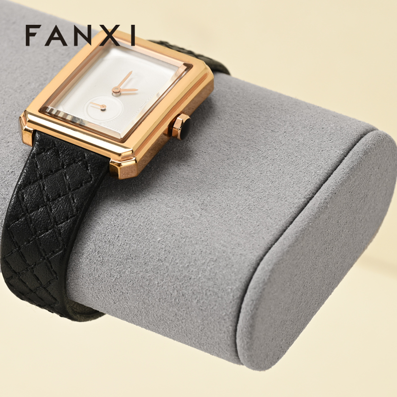 J003 Microfiber Watch Display Stand Custom Logo Jewelry Display Holder for Watch Necklace Bracelets Storage and Display
