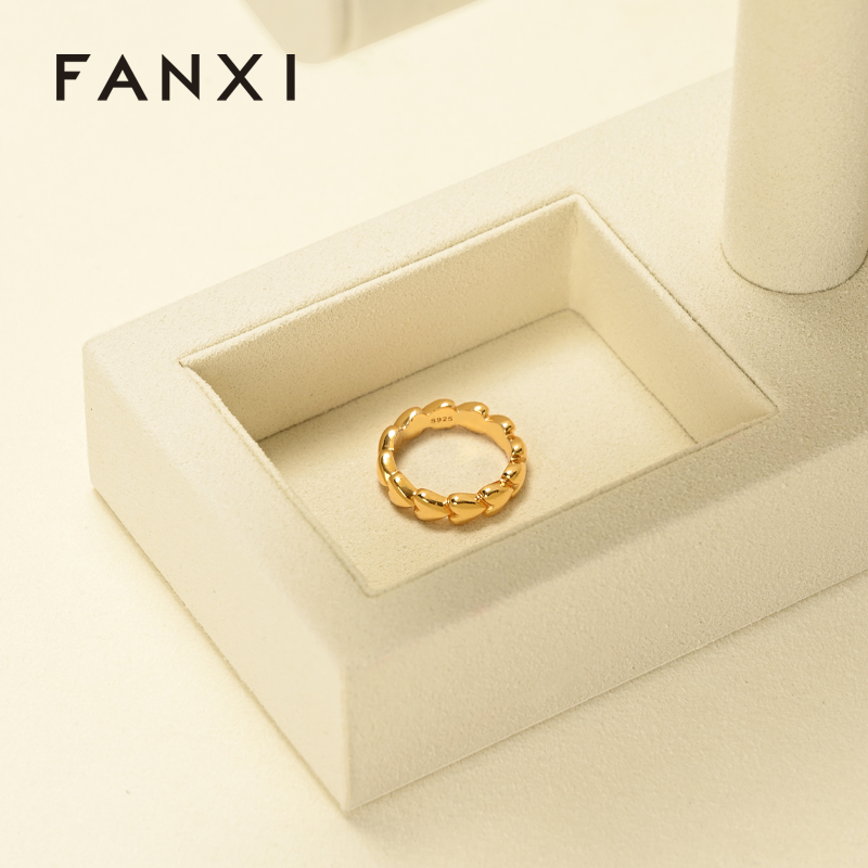 J003 Microfiber Watch Display Stand Custom Logo Jewelry Display Holder for Watch Necklace Bracelets Storage and Display