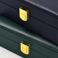 H187 Wholesale PU Leather Earrings Necklace Ring Jewelry Box Customize Jewelry Storage Box