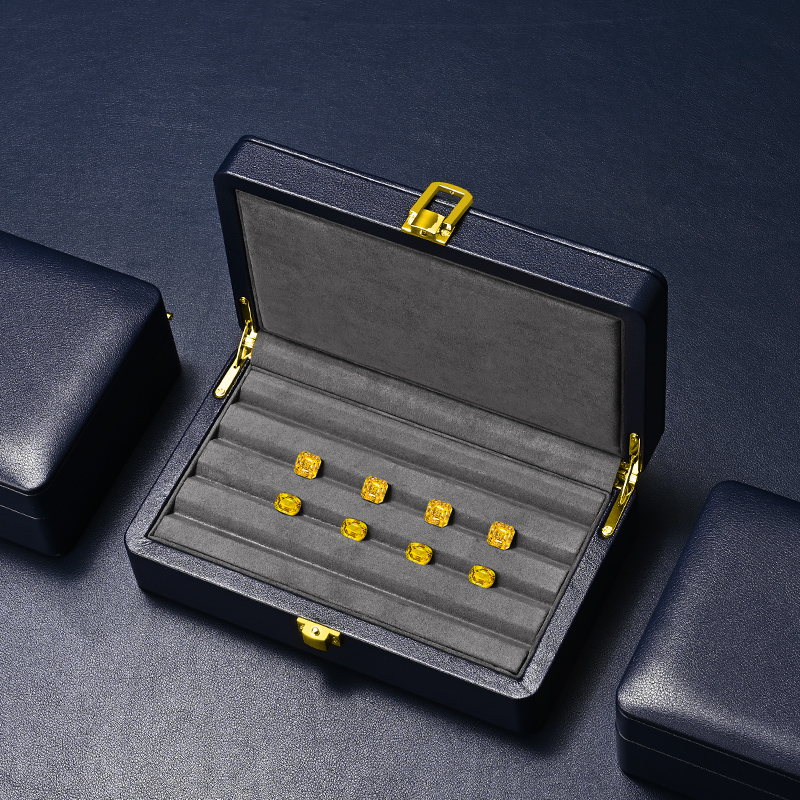 H187 Wholesale PU Leather Earrings Necklace Ring Jewelry Box Customize Jewelry Storage Box