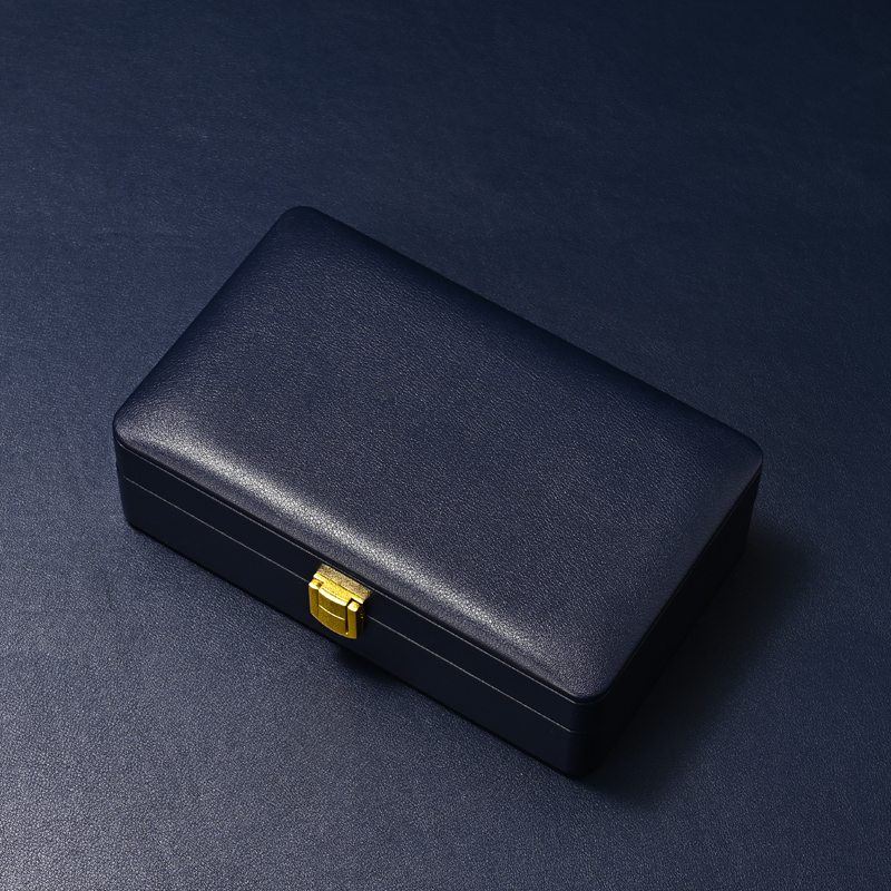 H187 Wholesale PU Leather Earrings Necklace Ring Jewelry Box Customize Jewelry Storage Box