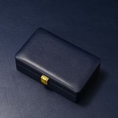 H187 Wholesale PU Leather Earrings Necklace Ring Jewelry Box Customize Jewelry Storage Box