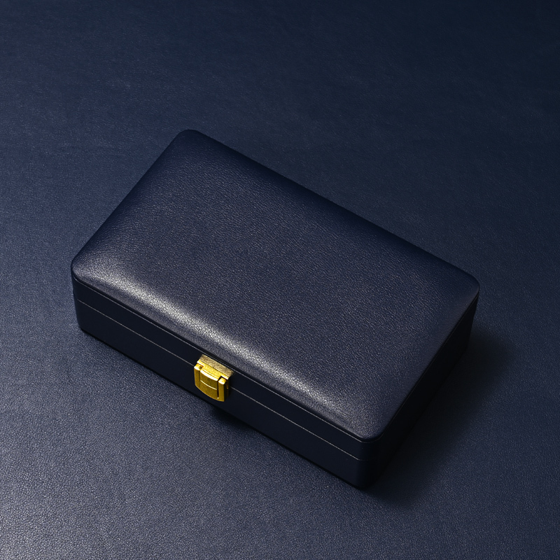 H187 Wholesale PU Leather Earrings Necklace Ring Jewelry Box Customize Jewelry Storage Box