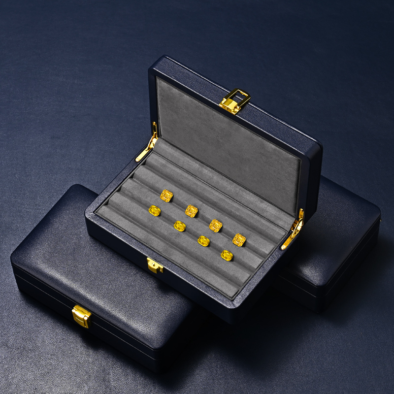 H187 Wholesale PU Leather Earrings Necklace Ring Jewelry Box Customize Jewelry Storage Box