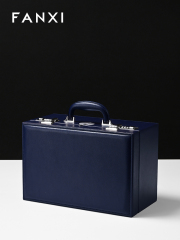 X072 High-Security Leather Watch Storage Box 8 10 Slot Watch Organizer with Fingerprint Lock