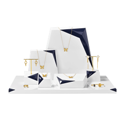 TT504 Luxury Fashion Professional Jewelry Display Design Window Jewelry Display Stand Necklace Earring Display Stand Set
