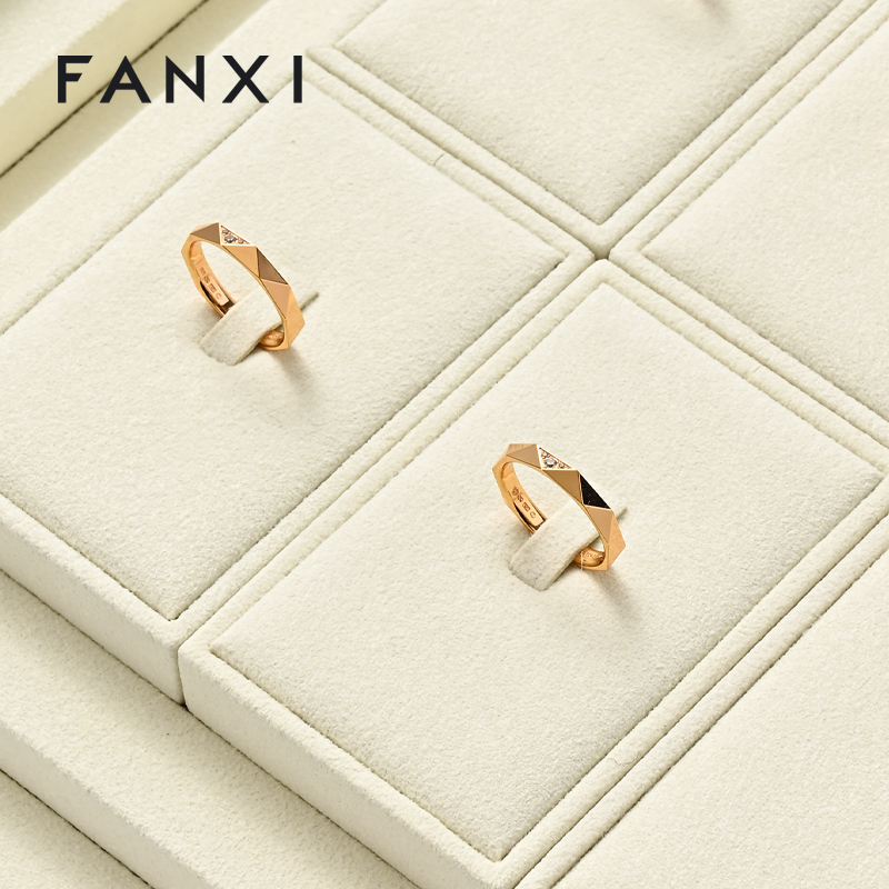 TT510 Microfiber Jewelry Showcase Display Stand Sets Jewelry Display Tray Jewelry Display Rack