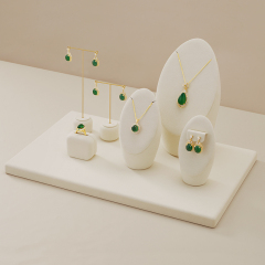 TT101 Fashion Earrings Display Stands Metal T-bar Vertical Earring Rack Luxury Earrings Necklace Jewelry Display Props