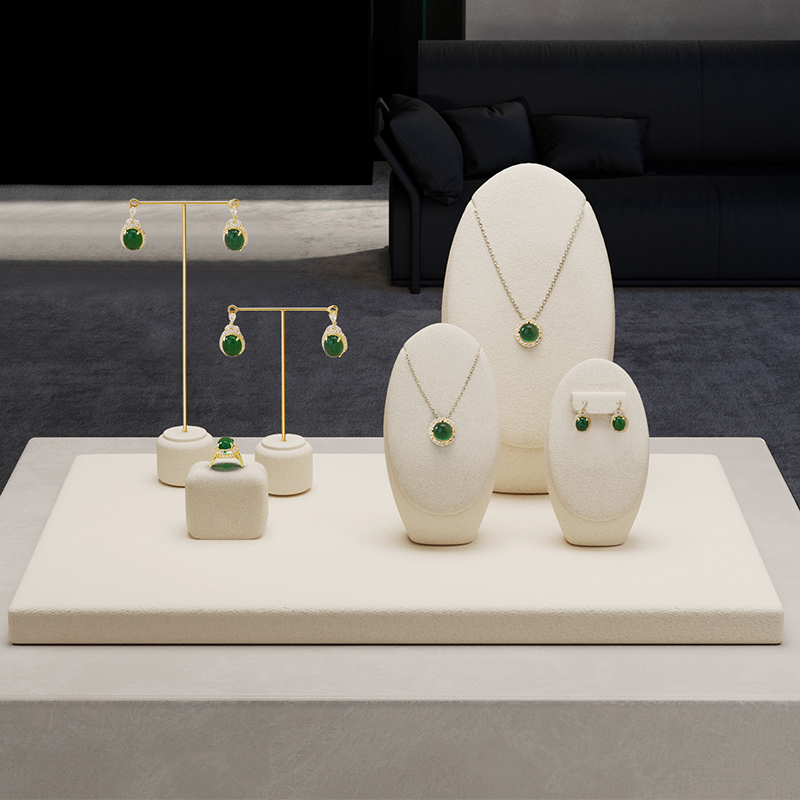 TT101 Fashion Earrings Display Stands Metal T-bar Vertical Earring Rack Luxury Earrings Necklace Jewelry Display Props