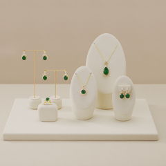 TT101 Fashion Earrings Display Stands Metal T-bar Vertical Earring Rack Luxury Earrings Necklace Jewelry Display Props