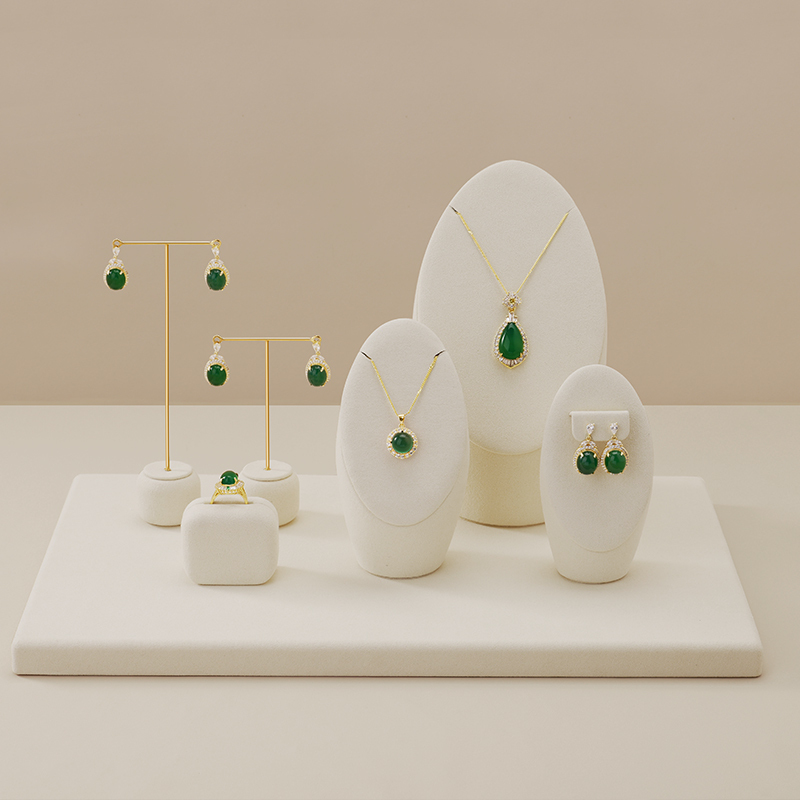 TT101 Fashion Earrings Display Stands Metal T-bar Vertical Earring Rack Luxury Earrings Necklace Jewelry Display Props