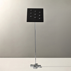 Customized Metal Jewelry Rack Microfiber Jewelry Ring Earrings Necklace Display Stand Vertical Plate Props