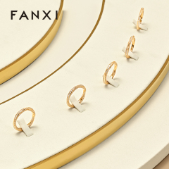 TT532 Luxury Jewelry Display Stand Set Microfiber Metal Jewelry Display Showcase Earring Bracelet Display